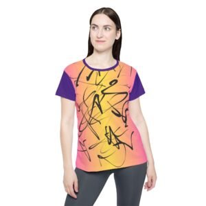 Scribbleart Multifarben Sportsshirt | Damen