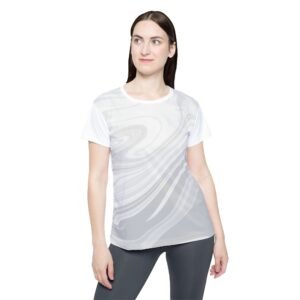 Solid Greywave Trikot -Polyester Meshfabric