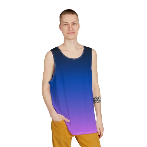 Visionary and unique ombre style Tank Top Men