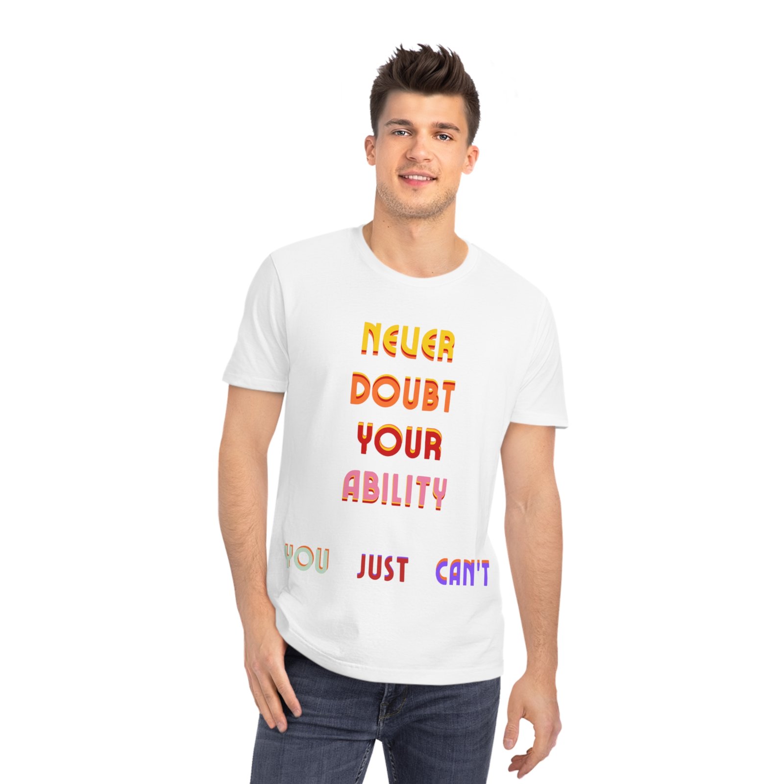 Funny Inspiration - Unisex organic Tshirt – Bild 8