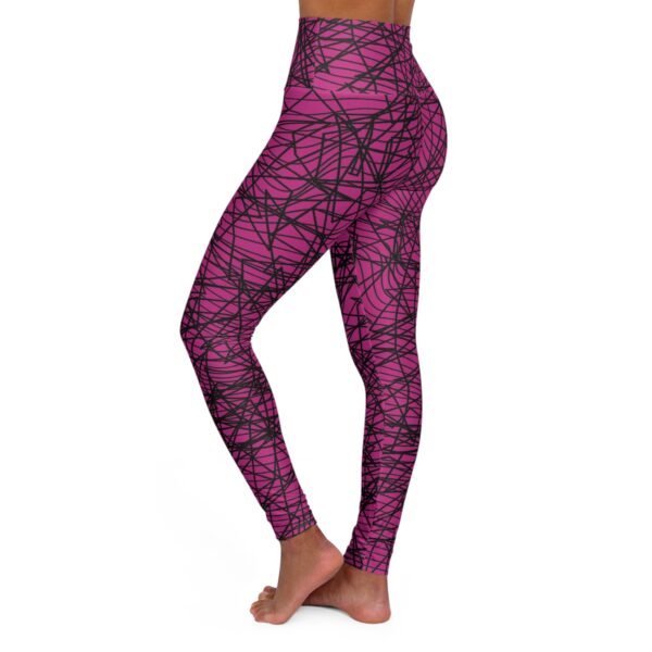 Spider Web Pattern Leggings – Pink Delight – Bild 4