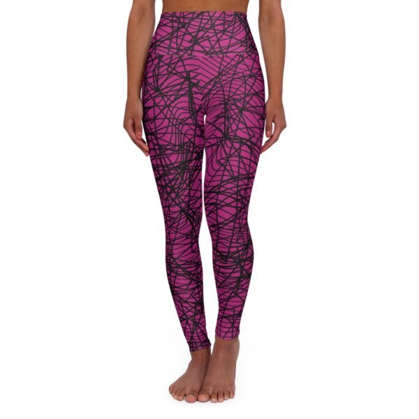 Spider Web Pattern Leggings – Pink Delight – Bild 2