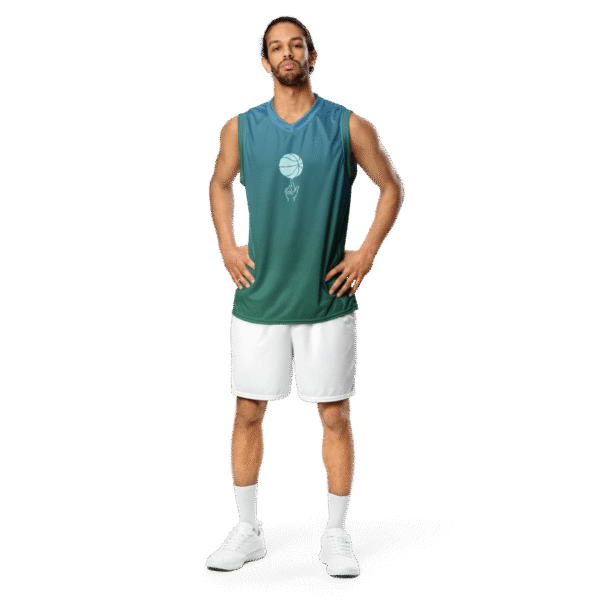 Ombre Unisex basketball Jersey UV Protect – Bild 8