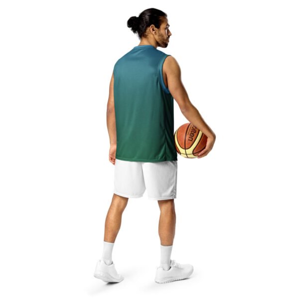 Ombre Unisex basketball Jersey UV Protect – Bild 2