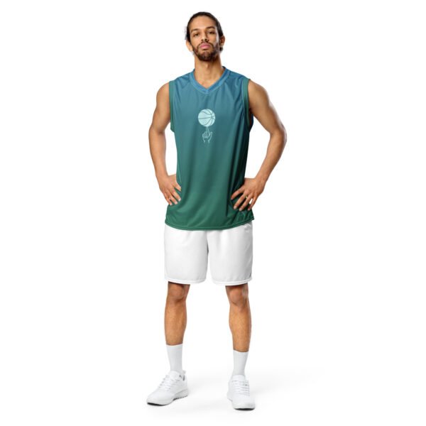 Ombre Unisex basketball Jersey UV Protect – Bild 4