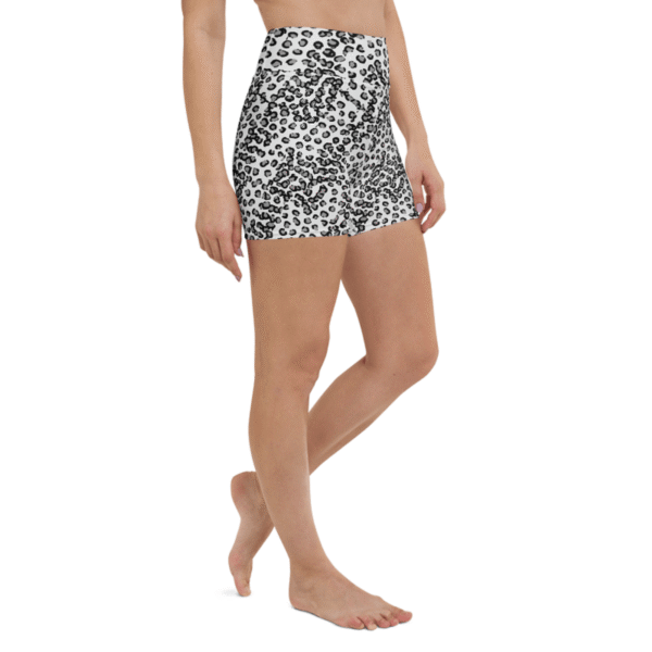 Leopard Polyester Yoga Shorts – Bild 4
