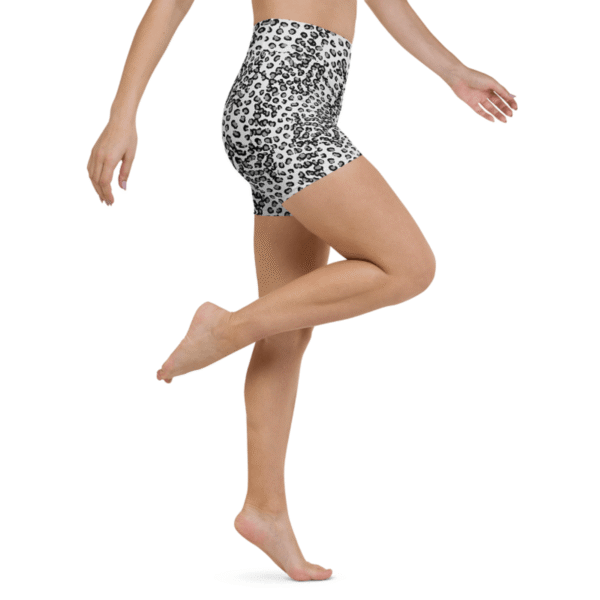 Leopard Polyester Yoga Shorts – Bild 5