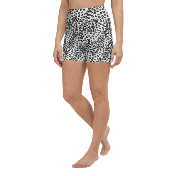 Leopard Polyester Yoga Shorts – Bild 7