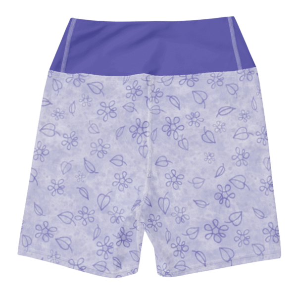 Lila in bloom - High waisted Yoga Shorts – Bild 7