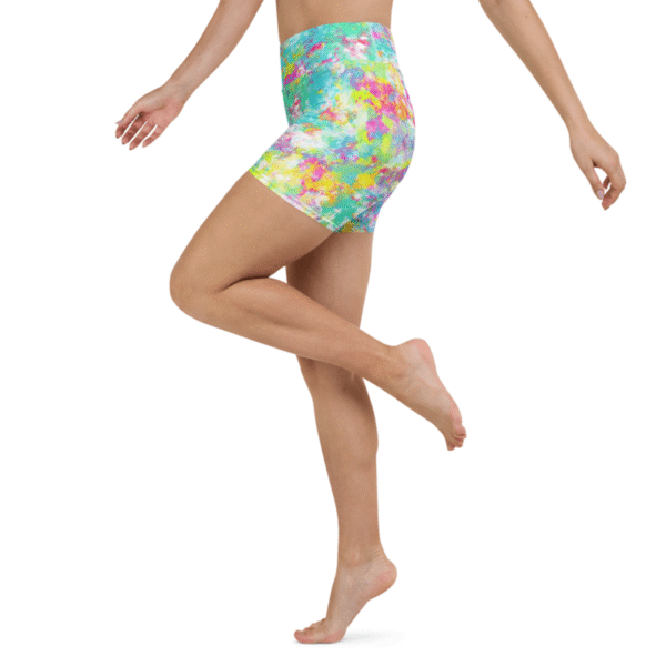 Color Rush - High-Waisted Yoga Shorts – Bild 2