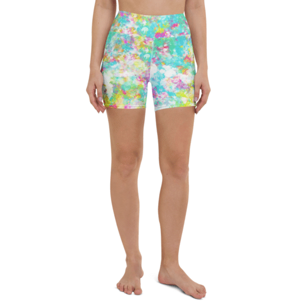 Color Rush - High-Waisted Yoga Shorts – Bild 4