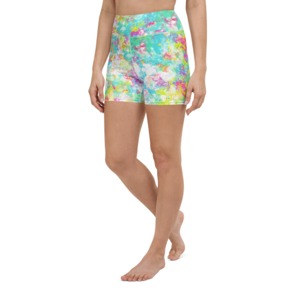 Color Rush - High-Waisted Yoga Shorts – Bild 3