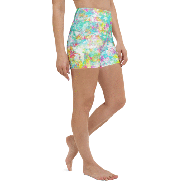 Color Rush - High-Waisted Yoga Shorts