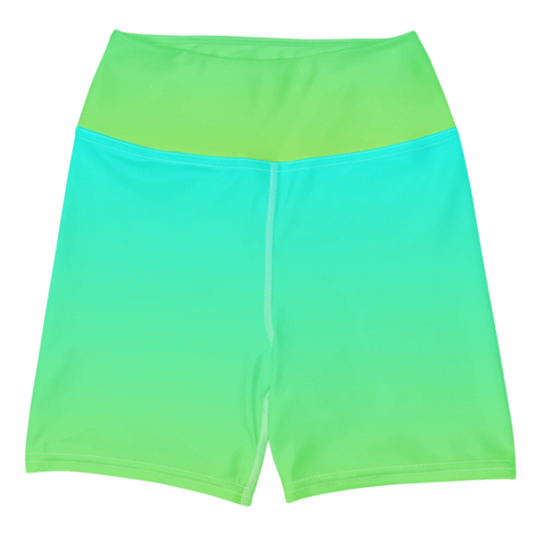 Teal Flow | High-Waisted Yoga Shorts – Bild 4
