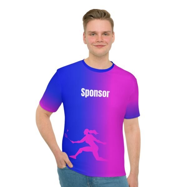 Dualtone - Pink blau Unisex Sporttrikot – Bild 4