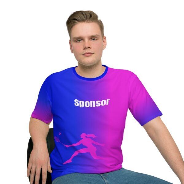 Dualtone - Pink blau Unisex Sporttrikot – Bild 7