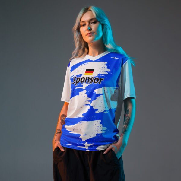 Trikot blau Individuell - 100% Recycled