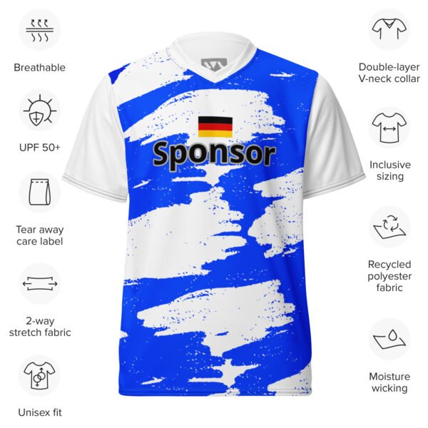 Trikot blau Individuell - 100% Recycled – Bild 8
