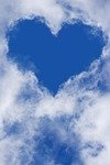 heart, nature, clouds, sky, beautiful wallpaper, blue sky, love, phone wallpaper, atmosphere, background, sky background, aesthetic wallpaper, iphone wallpaper